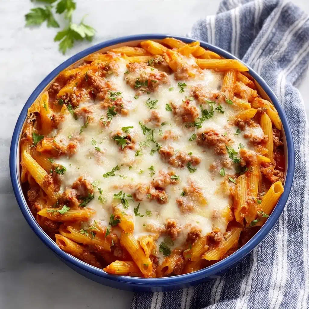 Savory Slow Cooker Baked Ziti Recipe