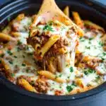 Savory Slow Cooker Baked Ziti Recipe
