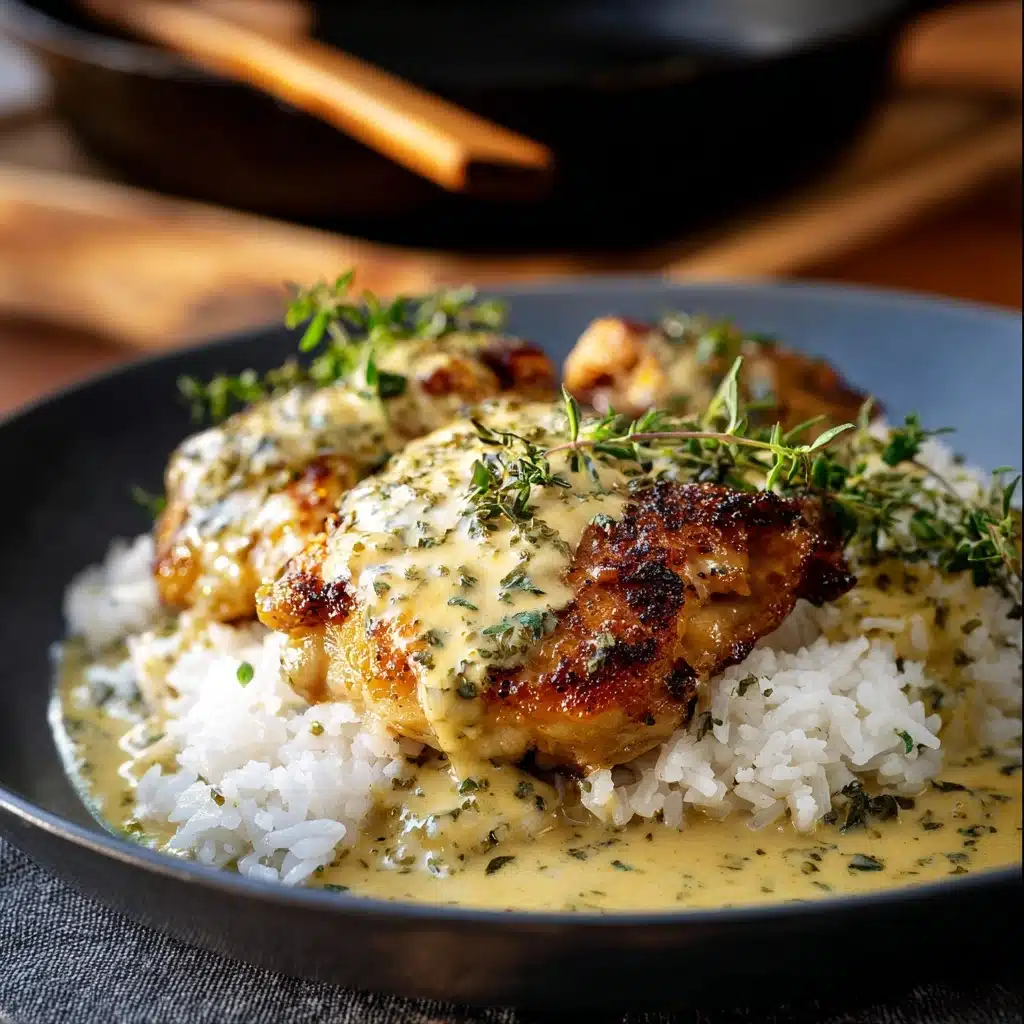 Creamy Smothered Chicken And Rice Recipe - Recipe Image