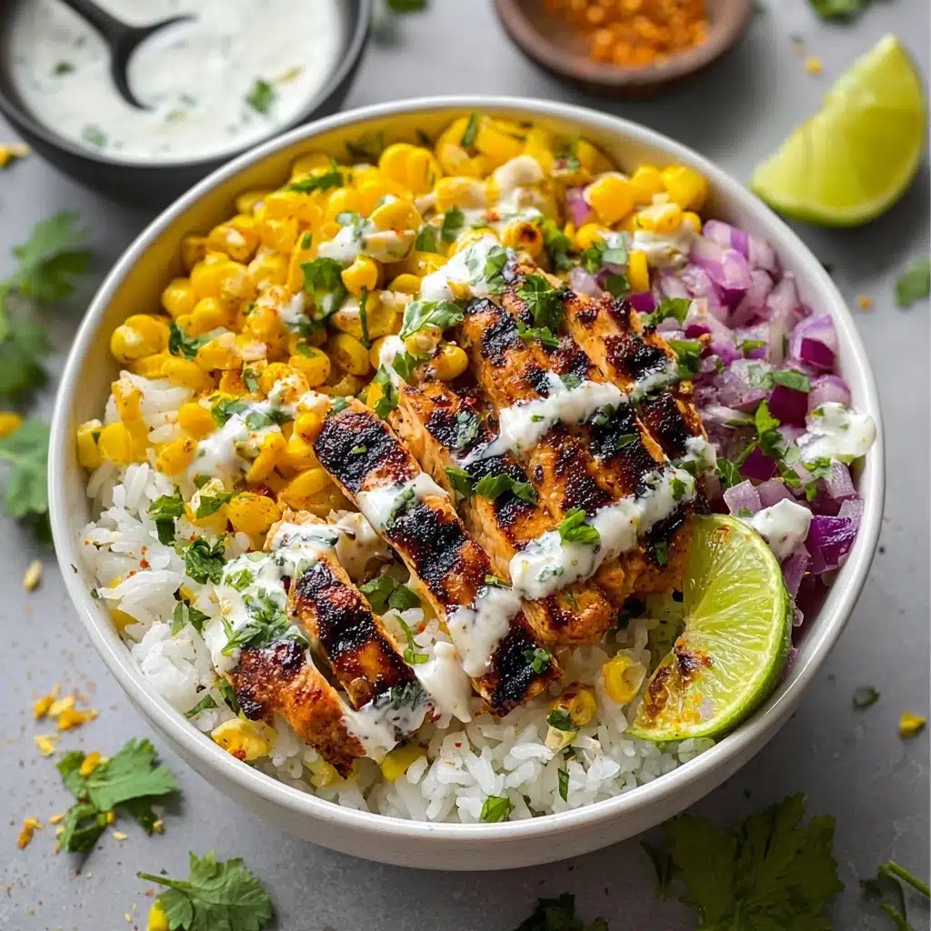 Easy Street Corn Chicken Rice Bowl Recipe - Recipe Image