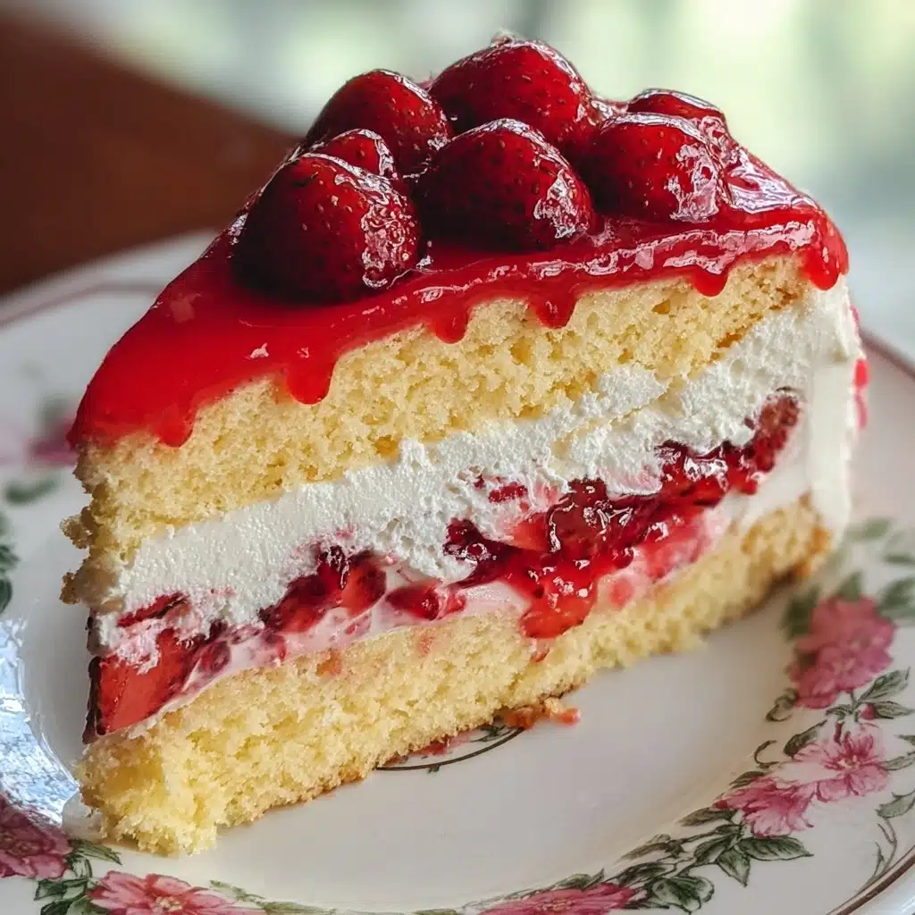 Strawberries and Cream Cake Recipe - Recipe Image
