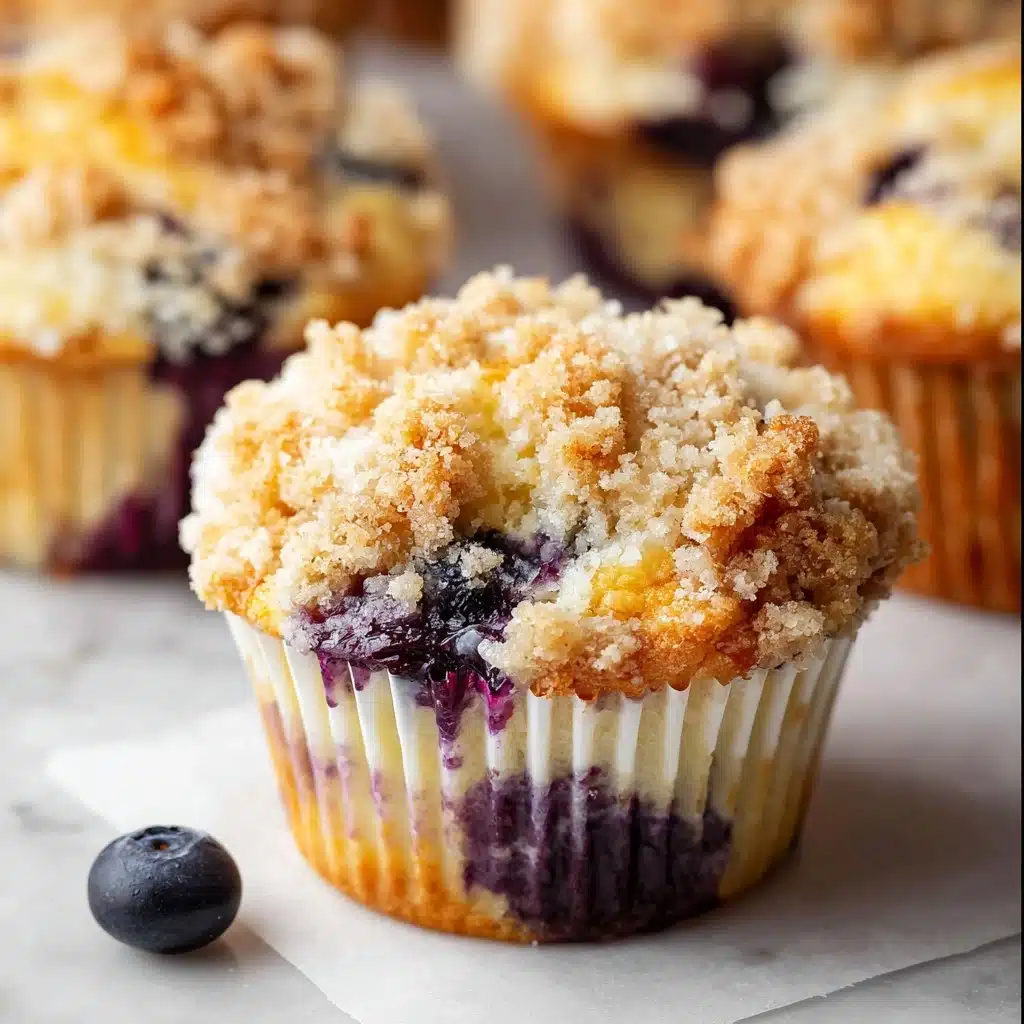 Ultimate Moist & Flavourful Blueberry Muffins Recipe - Recipe Image