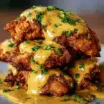 Pretzel Chicken with Mustard-Cheddar Sauce Recipe