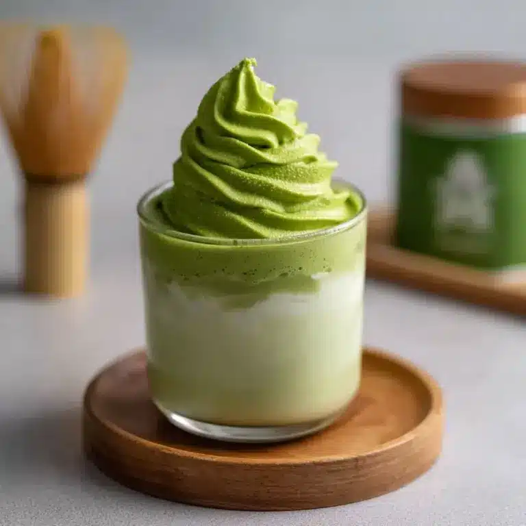 Matcha Frappe with Matcha Whipped Cream Recipe