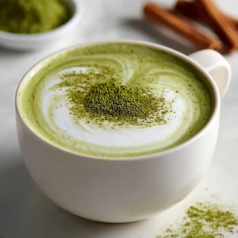 Easy Creamy Matcha Latte in a Mug Recipe