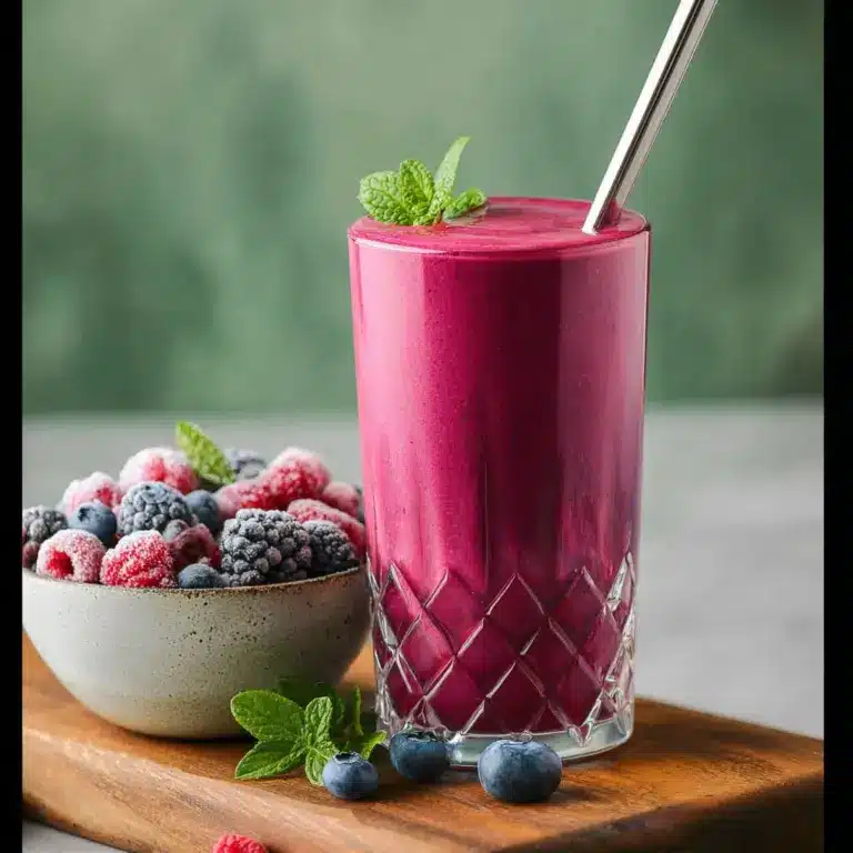 Mixed Berry Smoothie Without Yogurt Recipe