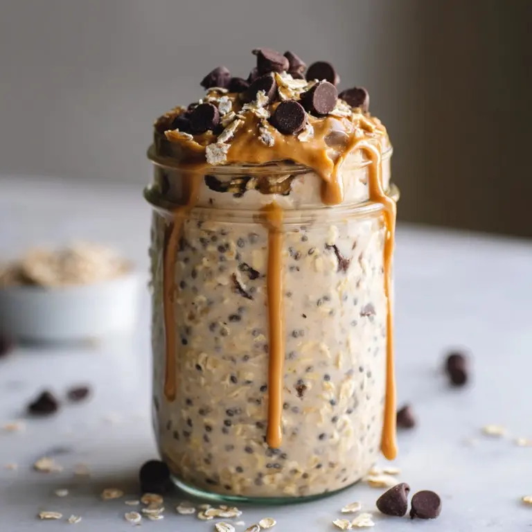 Cookie Dough Overnight Oats Recipe