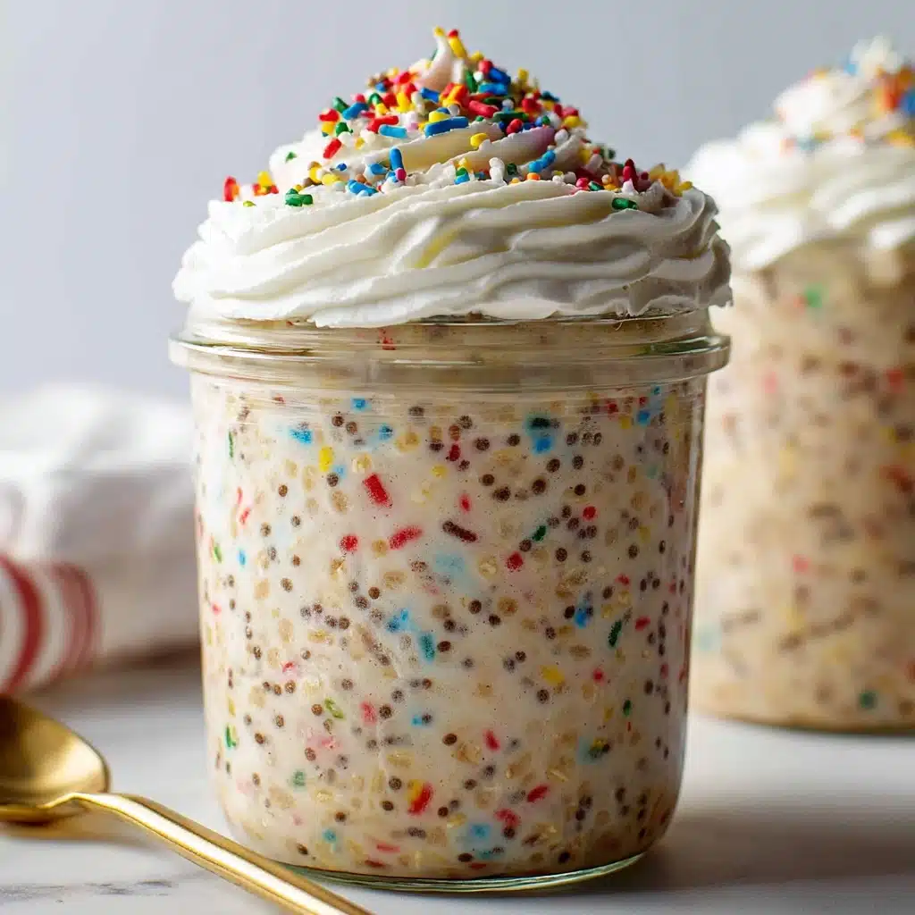 Birthday Cake Overnight Oats Recipe - Recipe Image