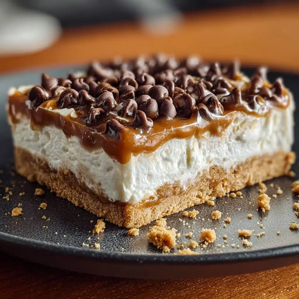No Bake Peanut Butter Cheesecake Bars Recipe - Recipe Image