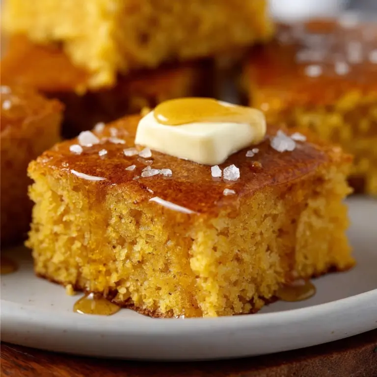 Pumpkin Cornbread with Cinnamon Honey Butter Recipe