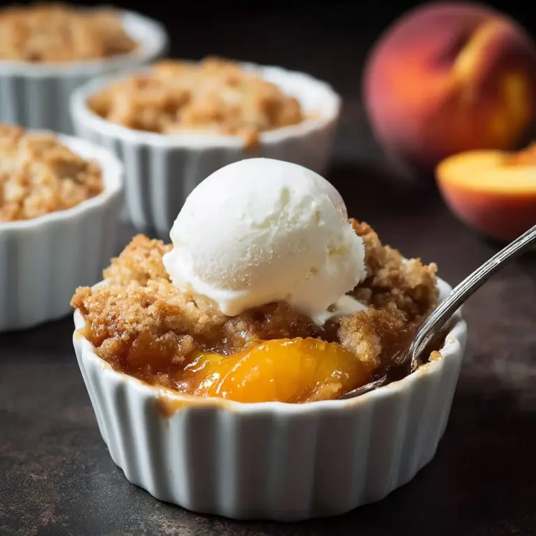 Easy Small Batch Peach Cobbler Recipe