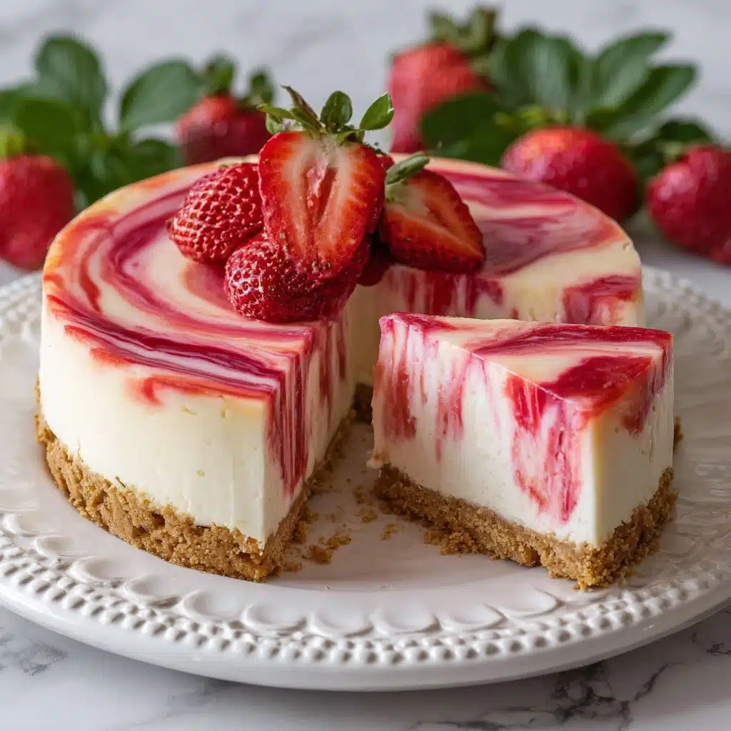 Strawberry Swirl Cheesecake Recipe