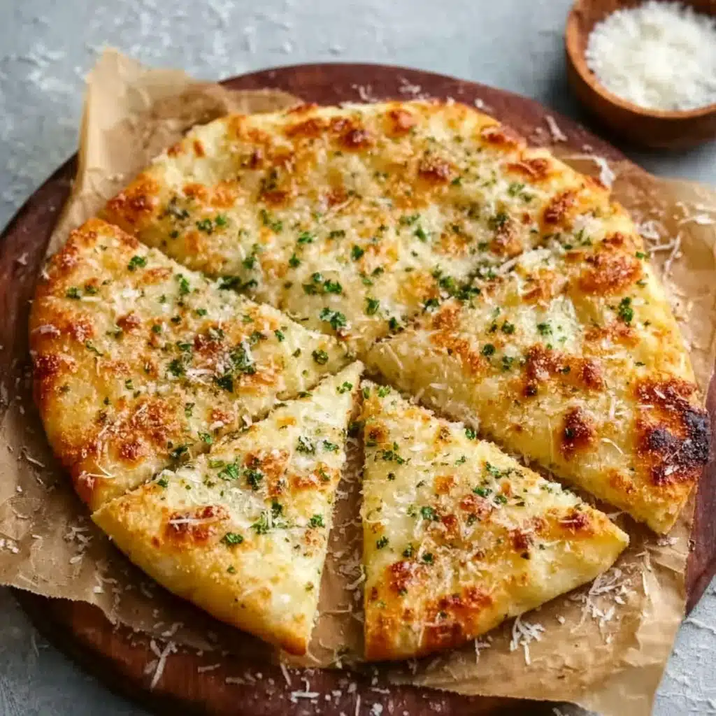 Crispy and Cheesy Garlic Parmesan Focaccia Recipe - Recipe Image