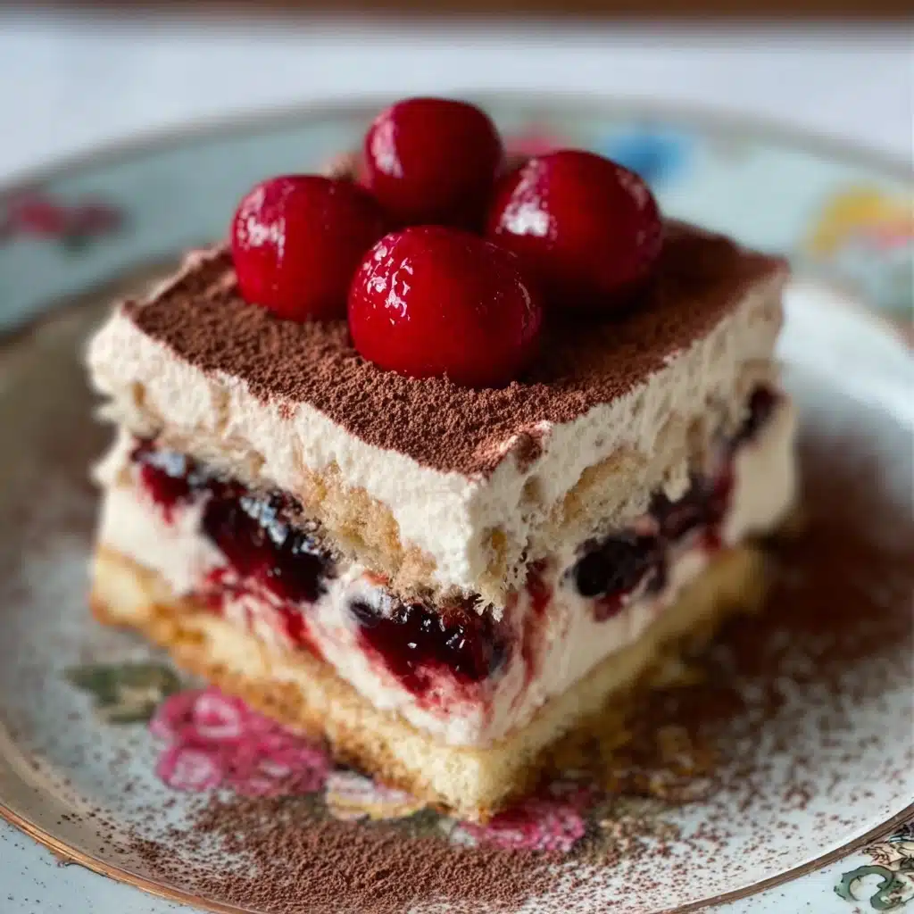 Cherry Amaretto Tiramisu Dessert Recipe