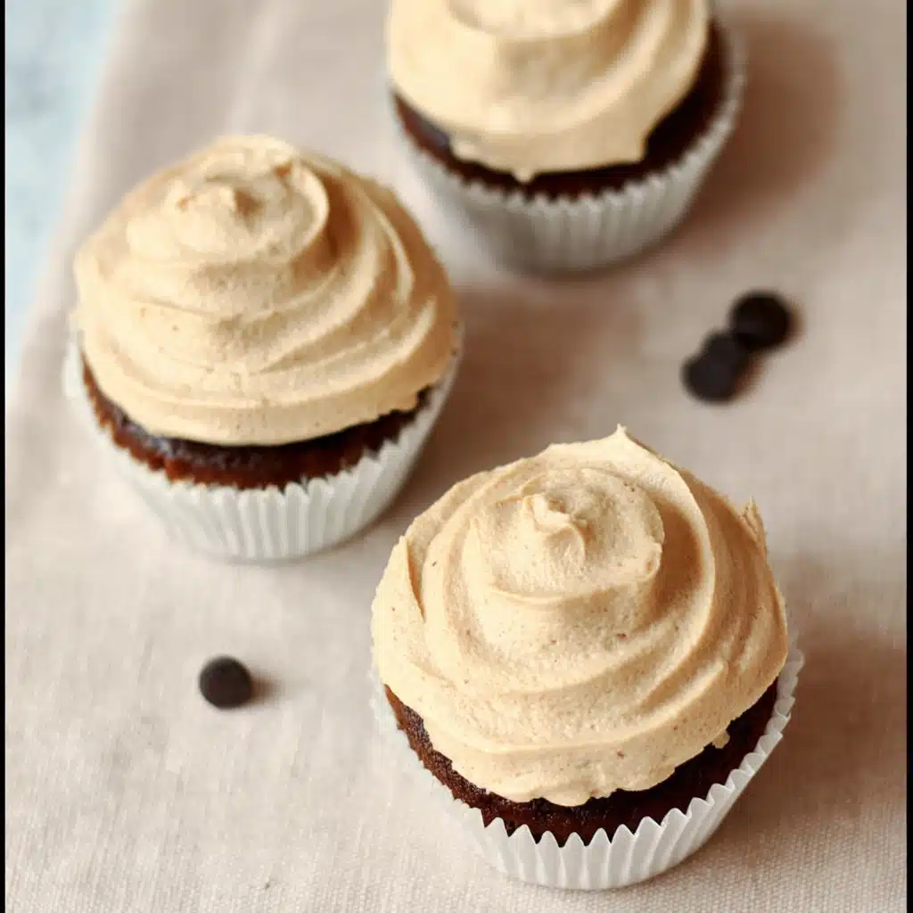 Chocolate Zucchini Cupcakes with Peanut Butter Recipe - Recipe Image