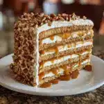 Caramel Crunch Cake Recipe