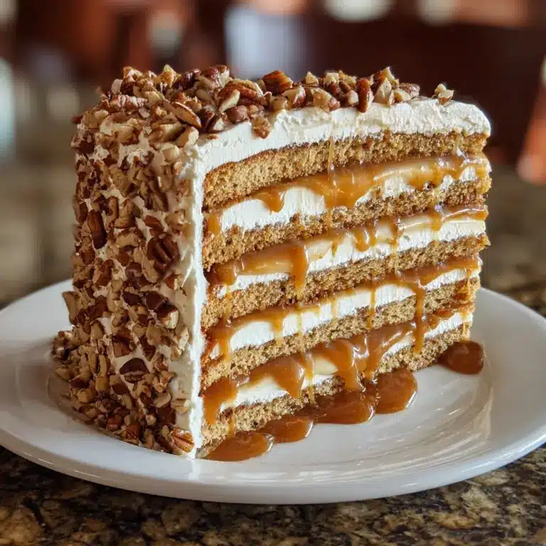 Caramel Crunch Cake Recipe