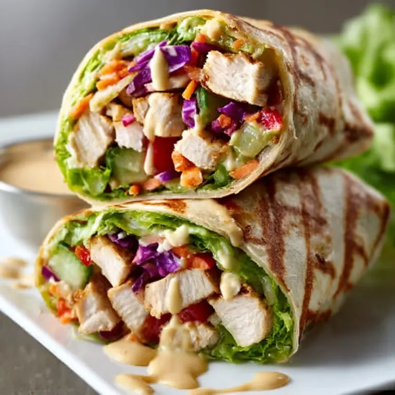 Thai Peanut Chicken Wraps Recipe