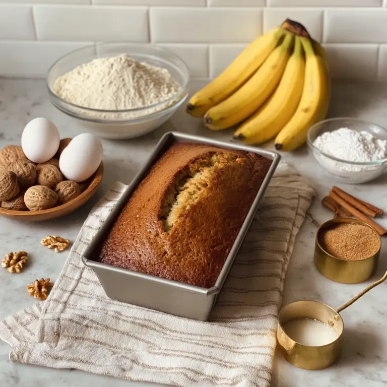 Easy Banana Bread recipe in 5 Steps Recipe