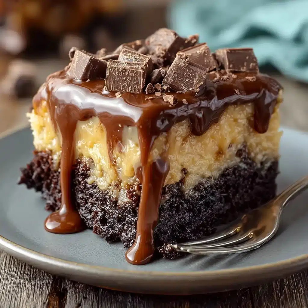German Chocolate Poke Cake Recipe - Recipe Image