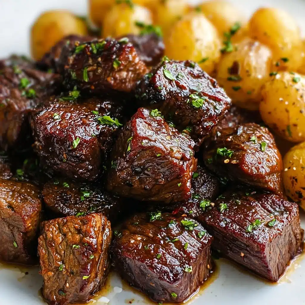Garlic Butter Steak Bites and Potatoes Recipe - Recipe Image