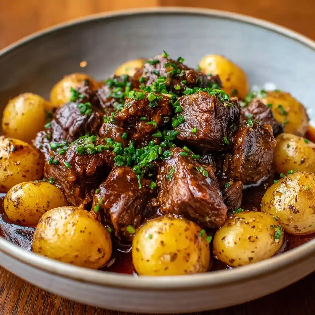 Crockpot Steak Bites and Potatoes Recipe - Recipe Image