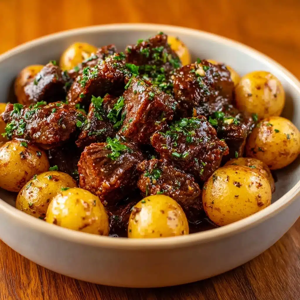 Crockpot Steak Bites and Potatoes Recipe - Recipe Image