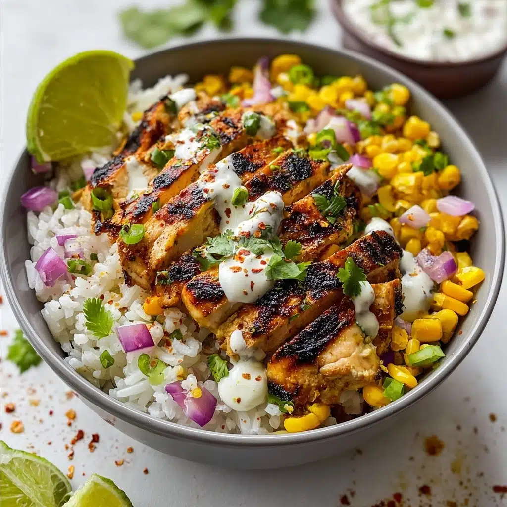 Easy Street Corn Chicken Rice Bowl Recipe - Recipe Image