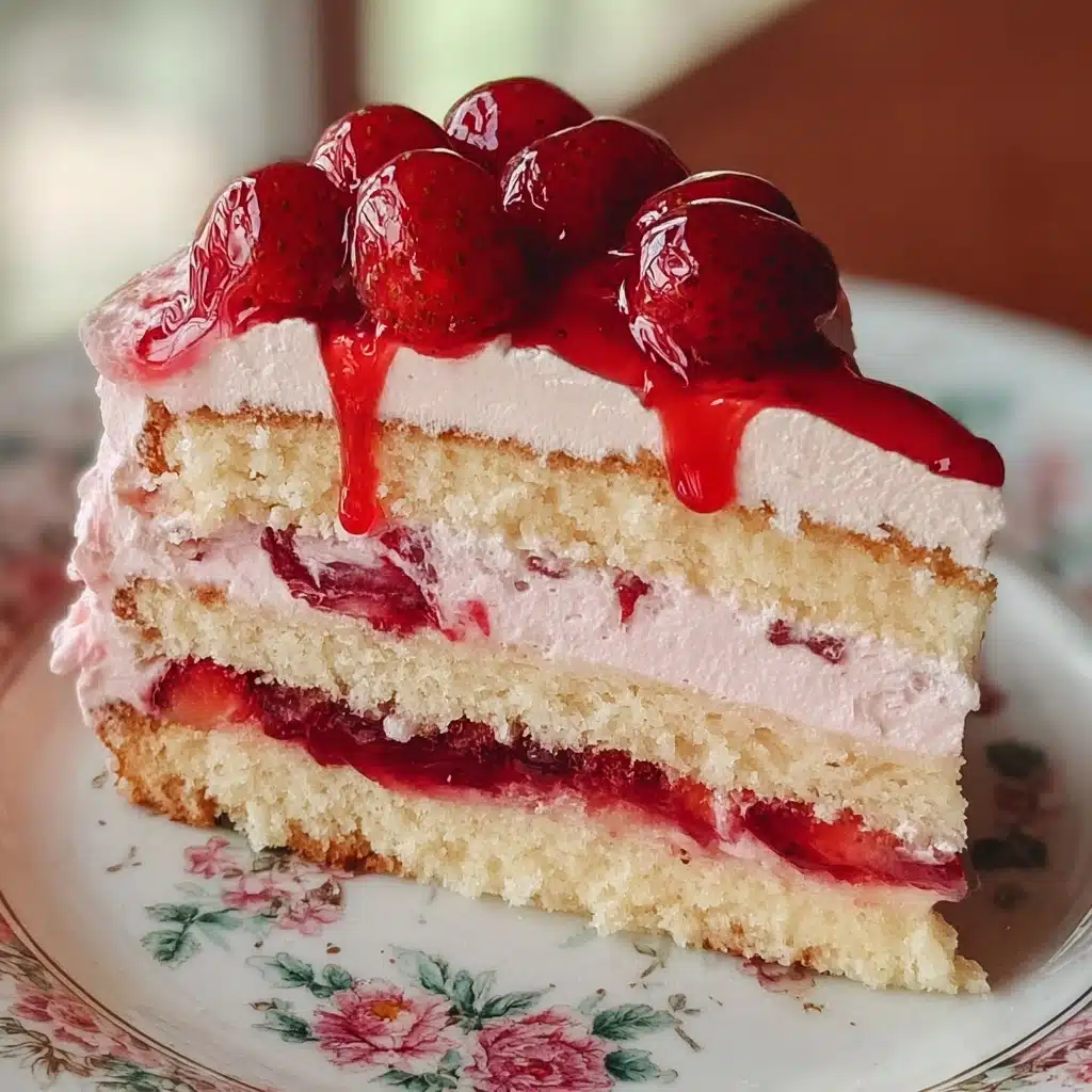 Strawberries and Cream Cake Recipe - Recipe Image
