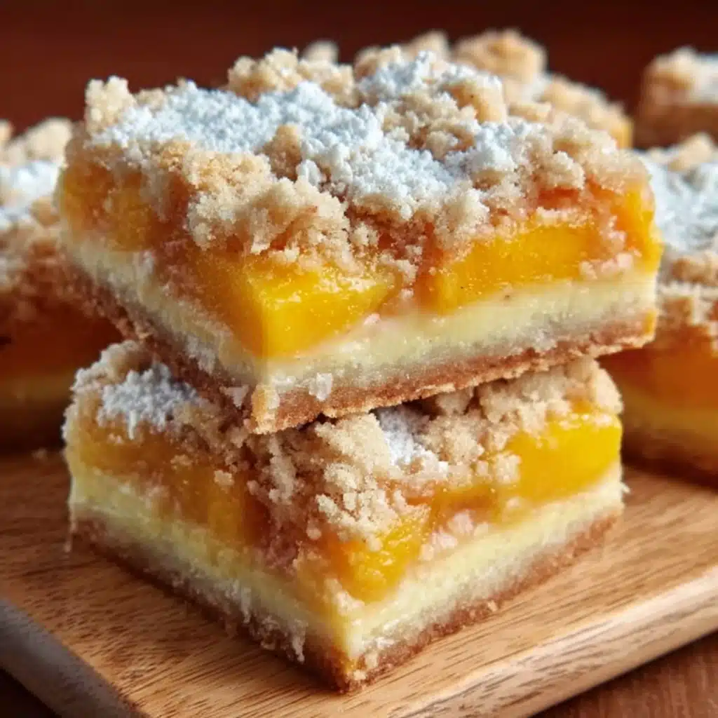 Heavenly Summer Peach Bars Recipe - Recipe Image