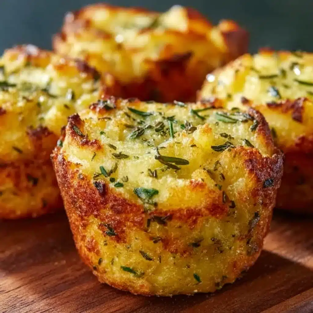 Crispy Parmesan Zucchini Muffins Recipe - Recipe Image