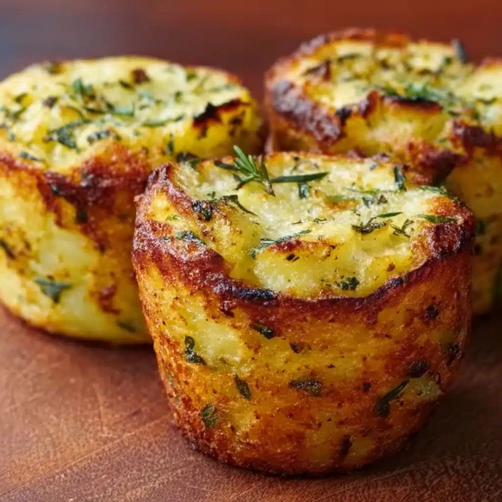 Crispy Parmesan Zucchini Muffins Recipe - Recipe Image