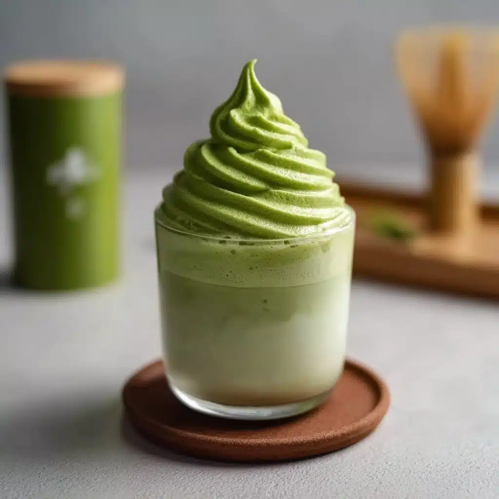 Matcha Frappe with Matcha Whipped Cream Recipe - Recipe Image