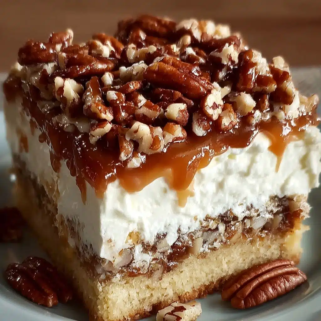 Butter Pecan Praline Poke Cake Recipe - Recipe Image