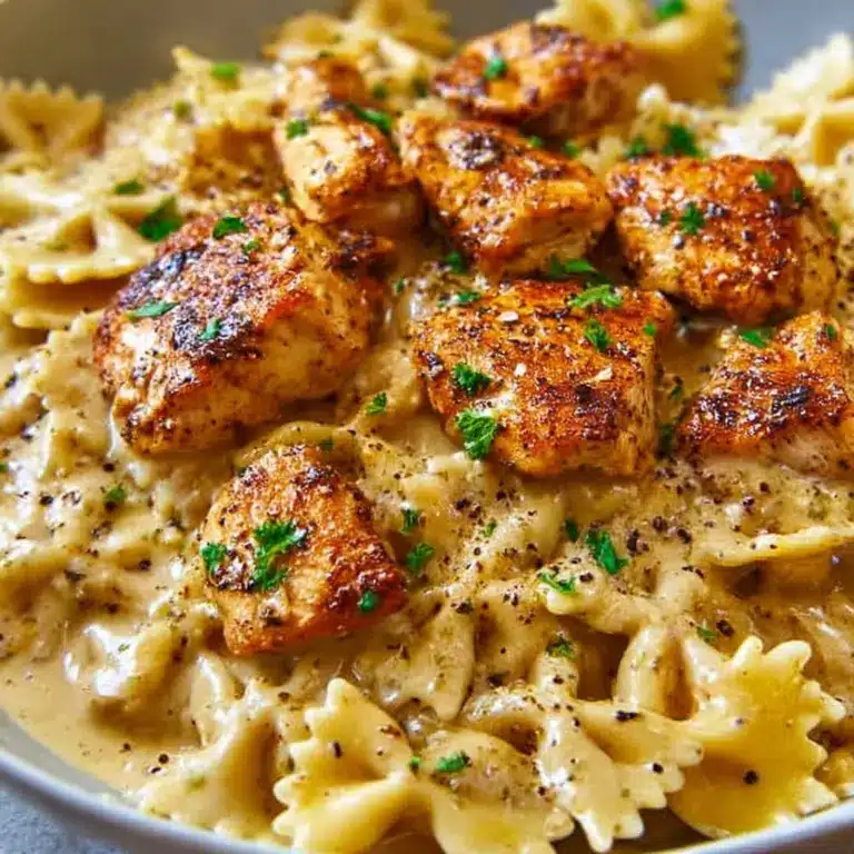 Creamy Cajun Chicken Bowtie Pasta Skillet Recipe