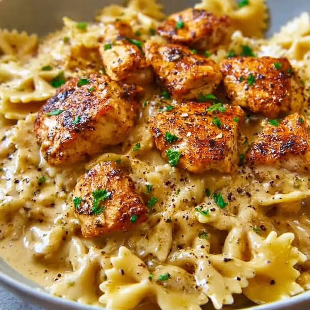 Creamy Cajun Chicken Bowtie Pasta Skillet Recipe