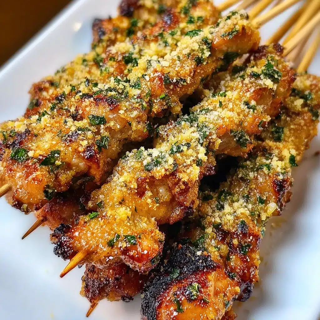 Ranch Garlic Parmesan Chicken Skewers Recipe