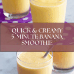 Easy 5 Minute Banana Smoothie Recipe