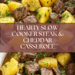 Slow Cooker Steak and Cheddar Potato Casserole Recipe