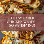 Ooey-Gooey Cheesy Garlic Chicken Wraps You’ll Devour Recipe
