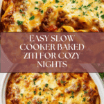 Slow Cooker Baked Ziti Recipe
