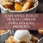 Easy Small Batch Peach Cobbler Recipe