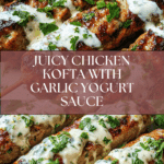 Chicken Kofta with Garlic Yogurt Sauce Recipe