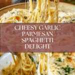 Cheesy Garlic Parmesan Spaghetti Recipe