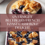 Overnight Blueberry French Toast Casserole Recipe