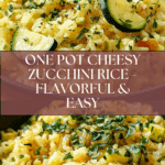 One Pot Cheesy Zucchini Rice Recipe