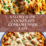 Savory Slow Cooker Baked Ziti Recipe