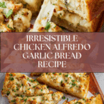 The Viral Chicken Alfredo Garlic Bread I'm Obsessed With Recipe
