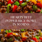 Beef Pepper Rice Bowl is a delicious meal option Recipe