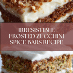 Frosted Zucchini Spice Bars Recipe